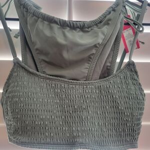 Women's Smocked Bralette - Green